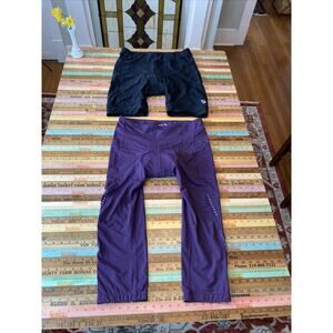 Baleaf Womens 2XL Black Cycling Padded Anti Slip Crop Legging Pants Shorts LOT